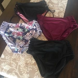 Bathing suit bottoms lot - size XL